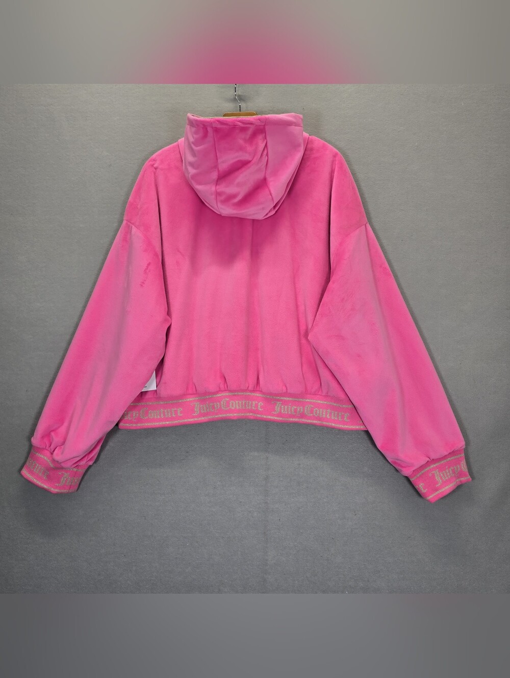Women's Juicy Couture Reversible Bomber Jacket in Retro Pink 3X Gold/Pink - Picture 3 of 15